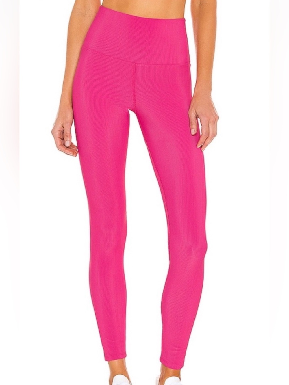 NWT Beach Riot Hot Pink High-Waist Ribbed Leggings